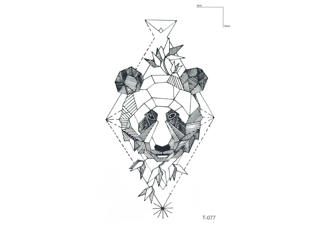 Panda Mini Geçici Dövme Tattoo