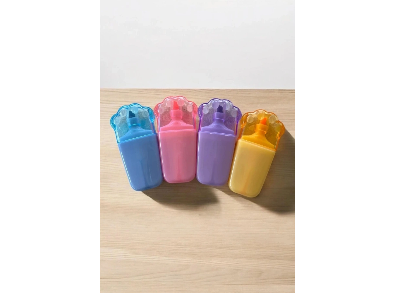 Pati Figürlü 4lü Fosforlu kalem Set
