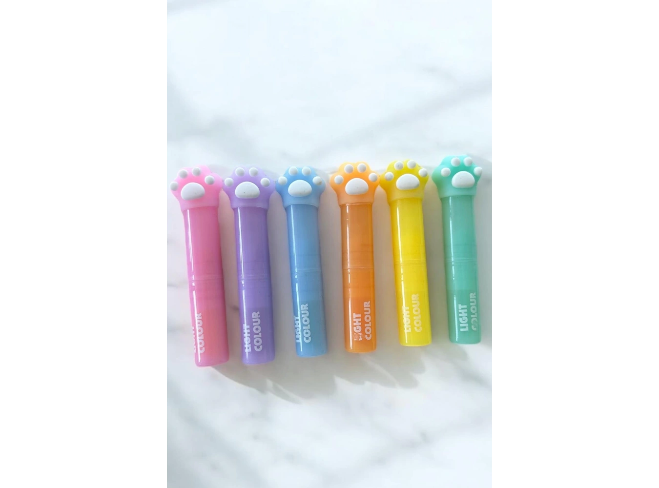 Pati Figürlü 6lı Fosforlu Kalem Set