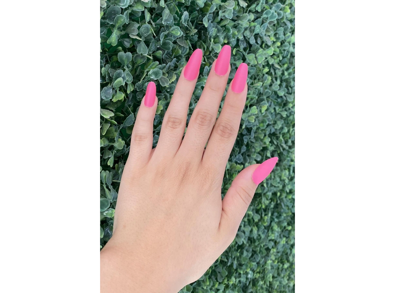 Pembe Renk 12li Takma Takma Tırnak (Yapıştırıcılı)