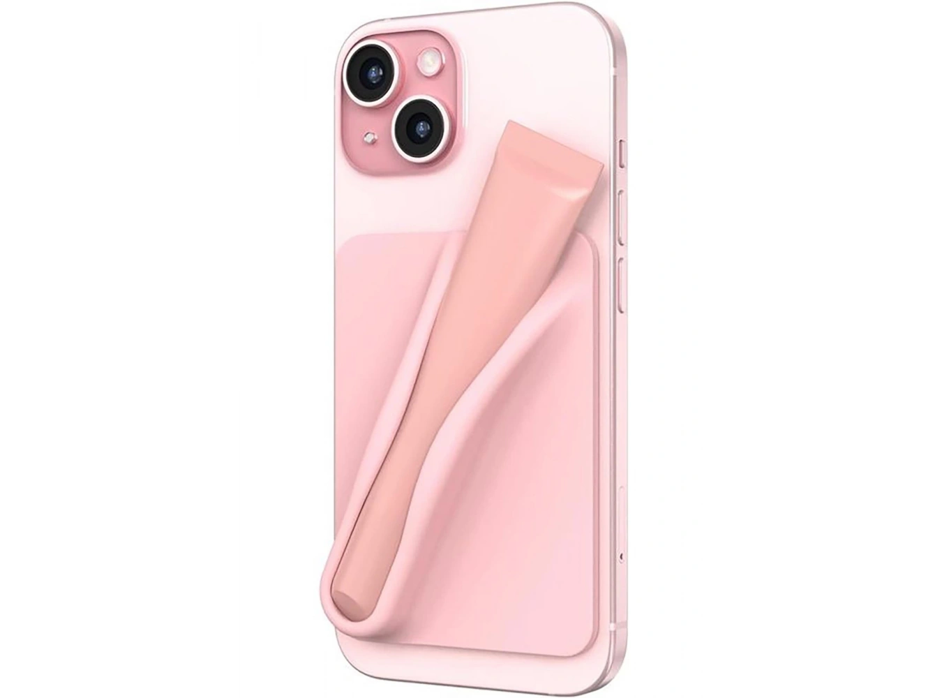 Pembe Renk 3D Yapışkanlı Dudak Parlatıcı Tutacağı /Telefon Tutacağı