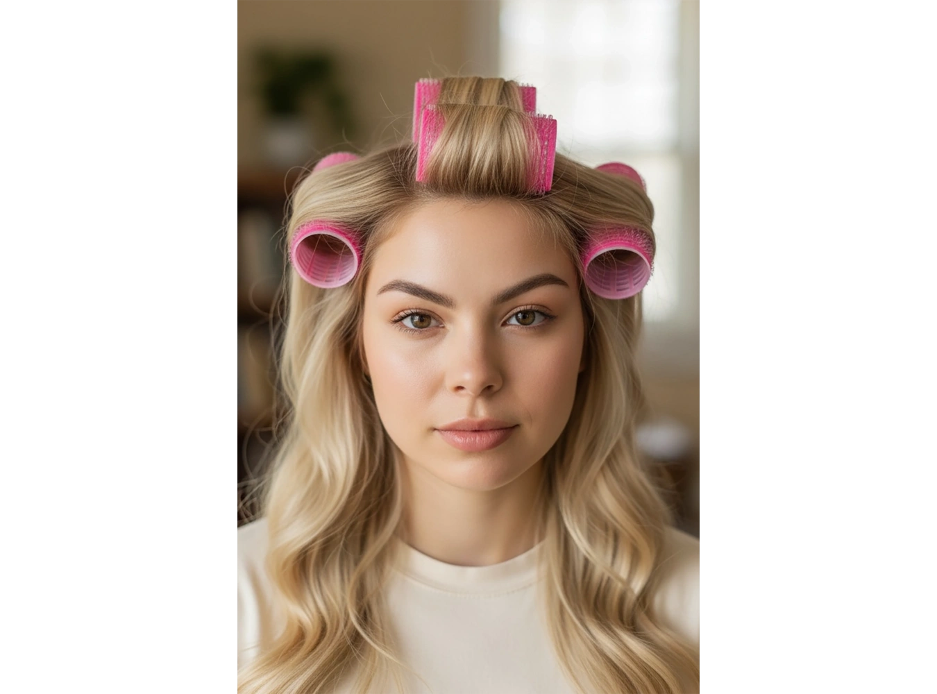 Pembe Renk 6lı Küçük Boy Bigudi Set