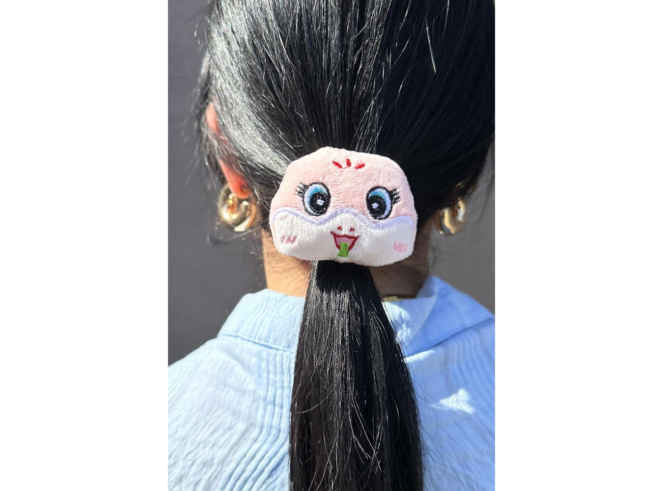 Pembe Renk Ayıcık Figürlü Peluş Simit Toka