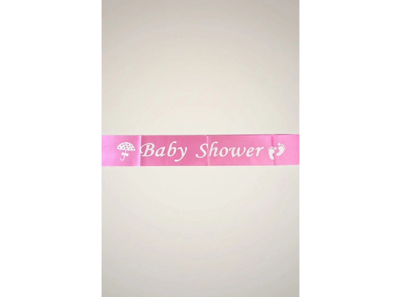 Pembe Renk Baby Shower Yazılı Kuşak Kurdelesi