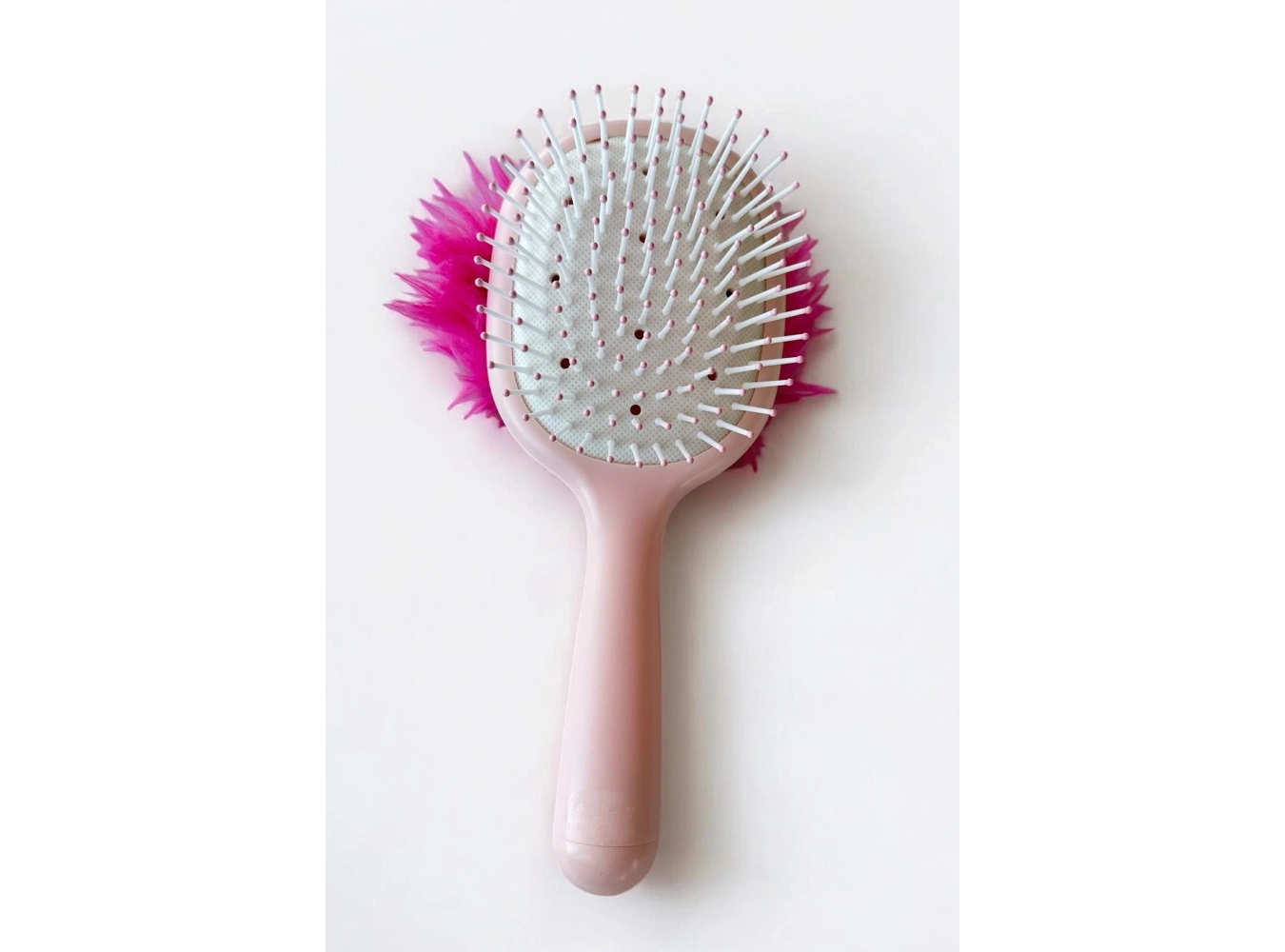 Pembe Renk Canavar Figürlü Charm Takılabilir Saç Fırçası/Tarak