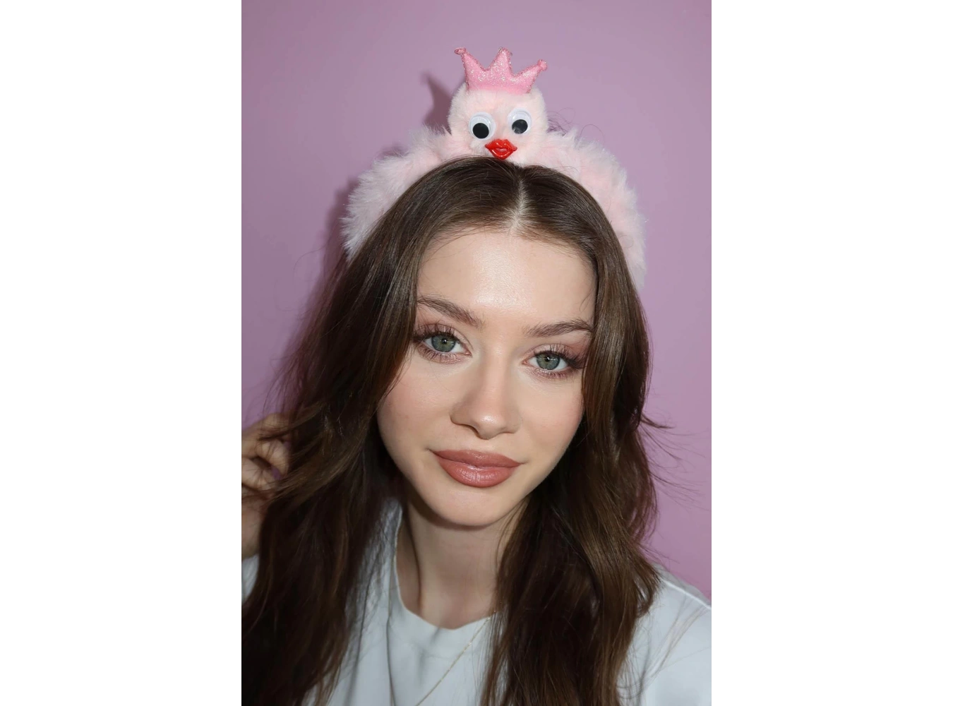 Pembe Renk Canavar Figürlü Çocuk Taç