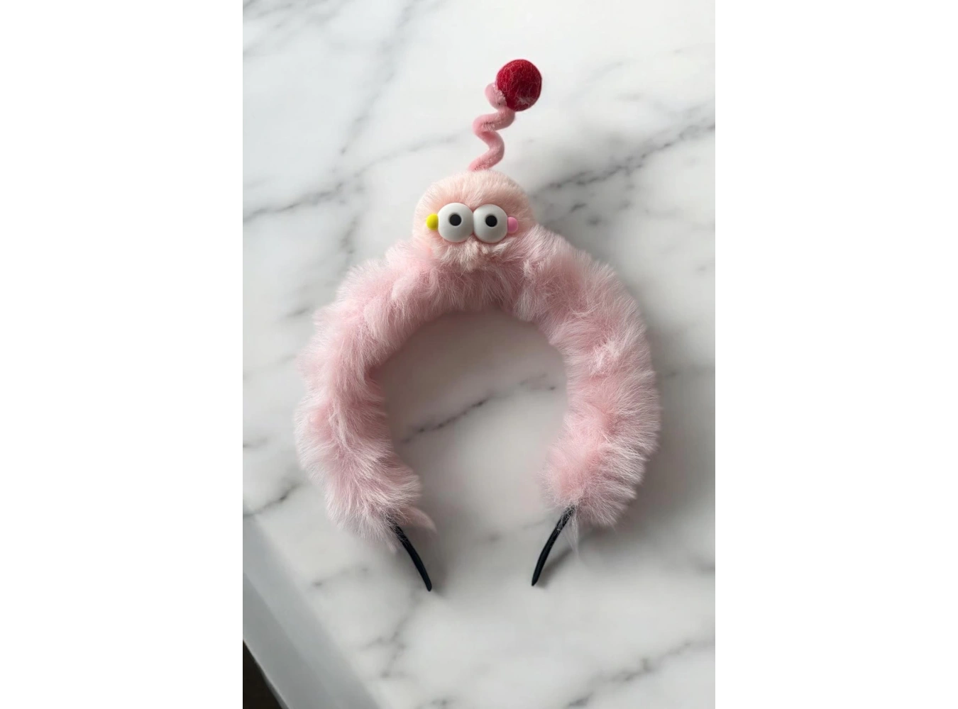 Pembe Renk Canavar Figürlü Çocuk Taç