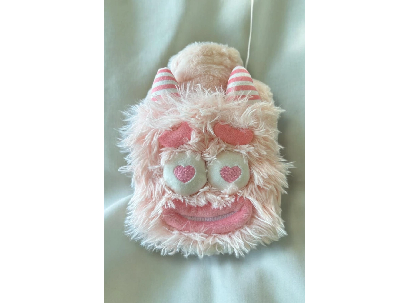 Pembe Renk Canavar Figürlü Peluş Sıcak Su Torbası