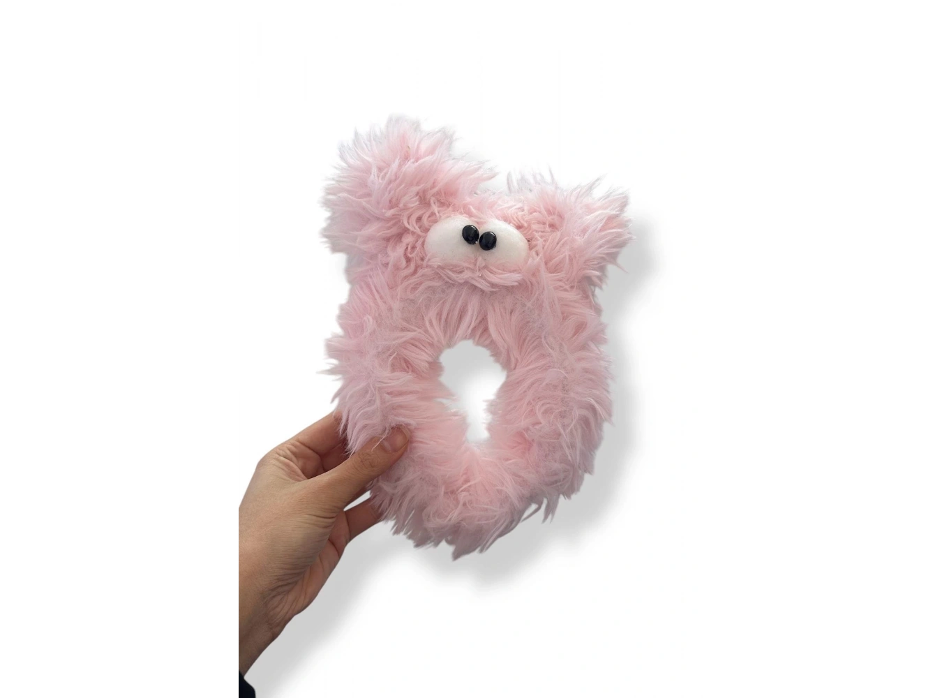 Pembe Renk Canavar Figürlü Peluş Taç