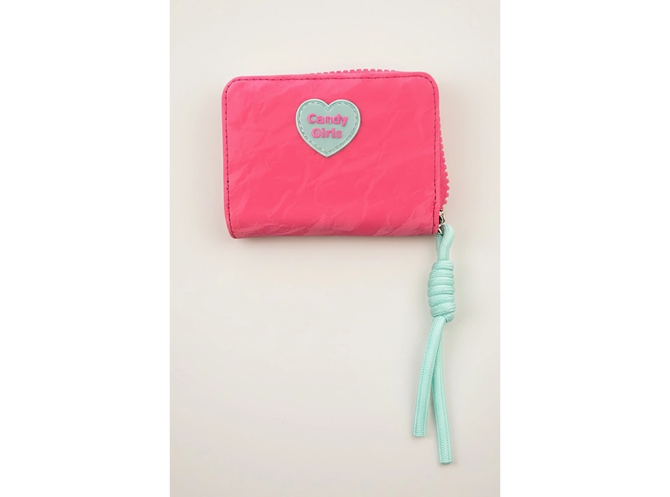 Pembe Renk Candy Girls Yazılı Cüzdan/Kartlık