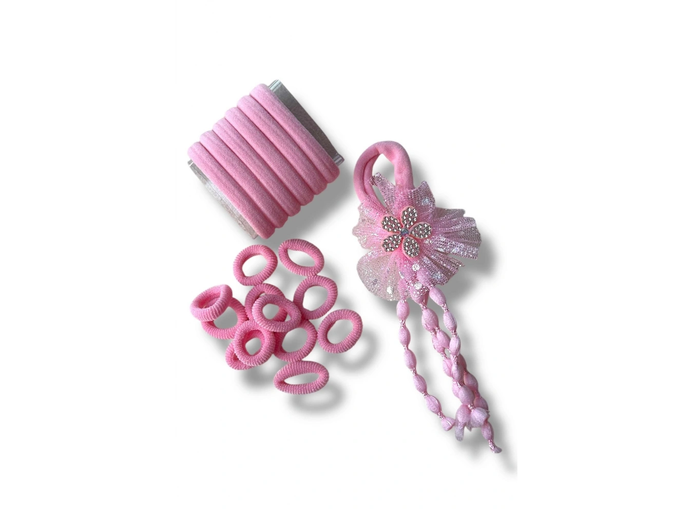 Pembe Renk Çantalı Çocuk Toka Set