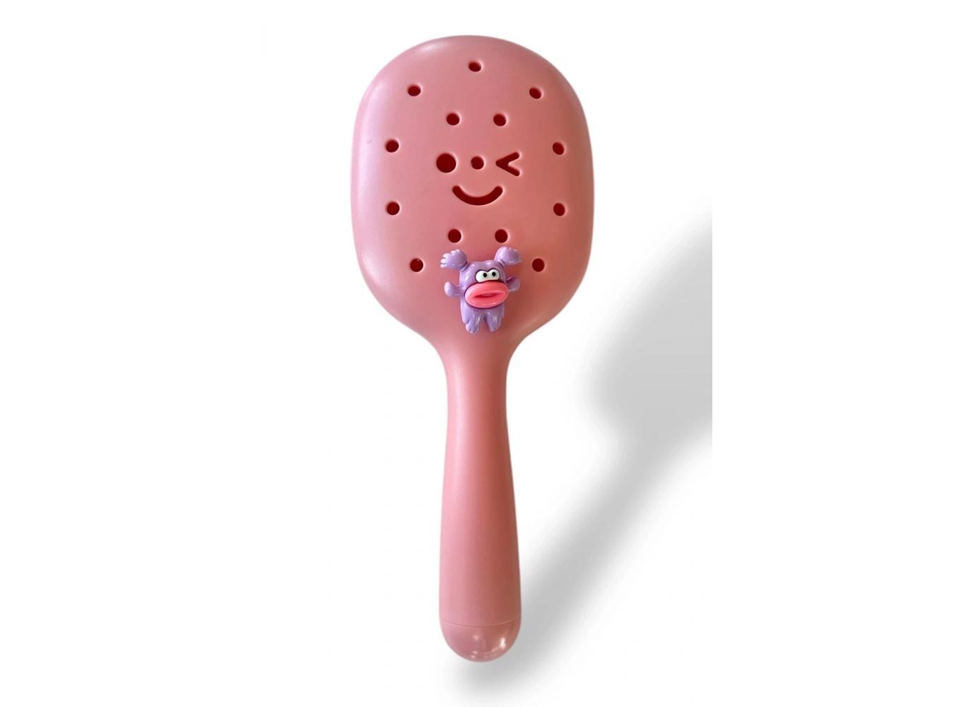 Pembe Renk Charm Takılabilen Saç Tarama Fırçası/ Tarak