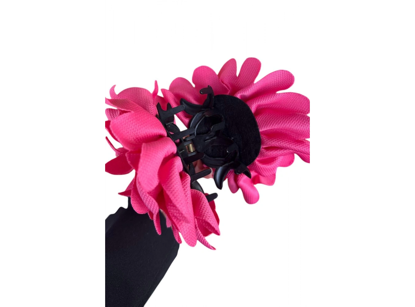 Pembe Renk Çiçek Figürlü Mandal Toka