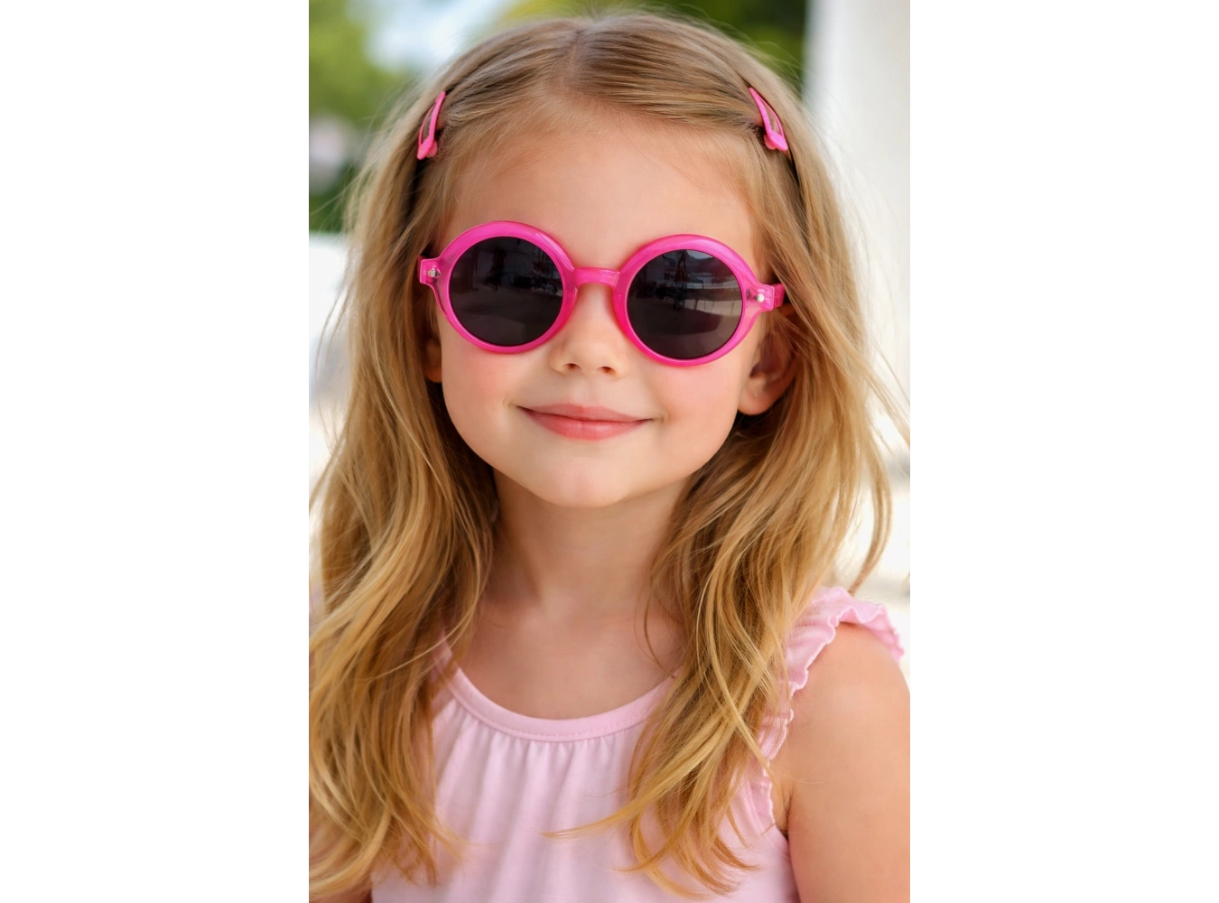 Pembe Renk Çocuk Güneş Gözlüğü