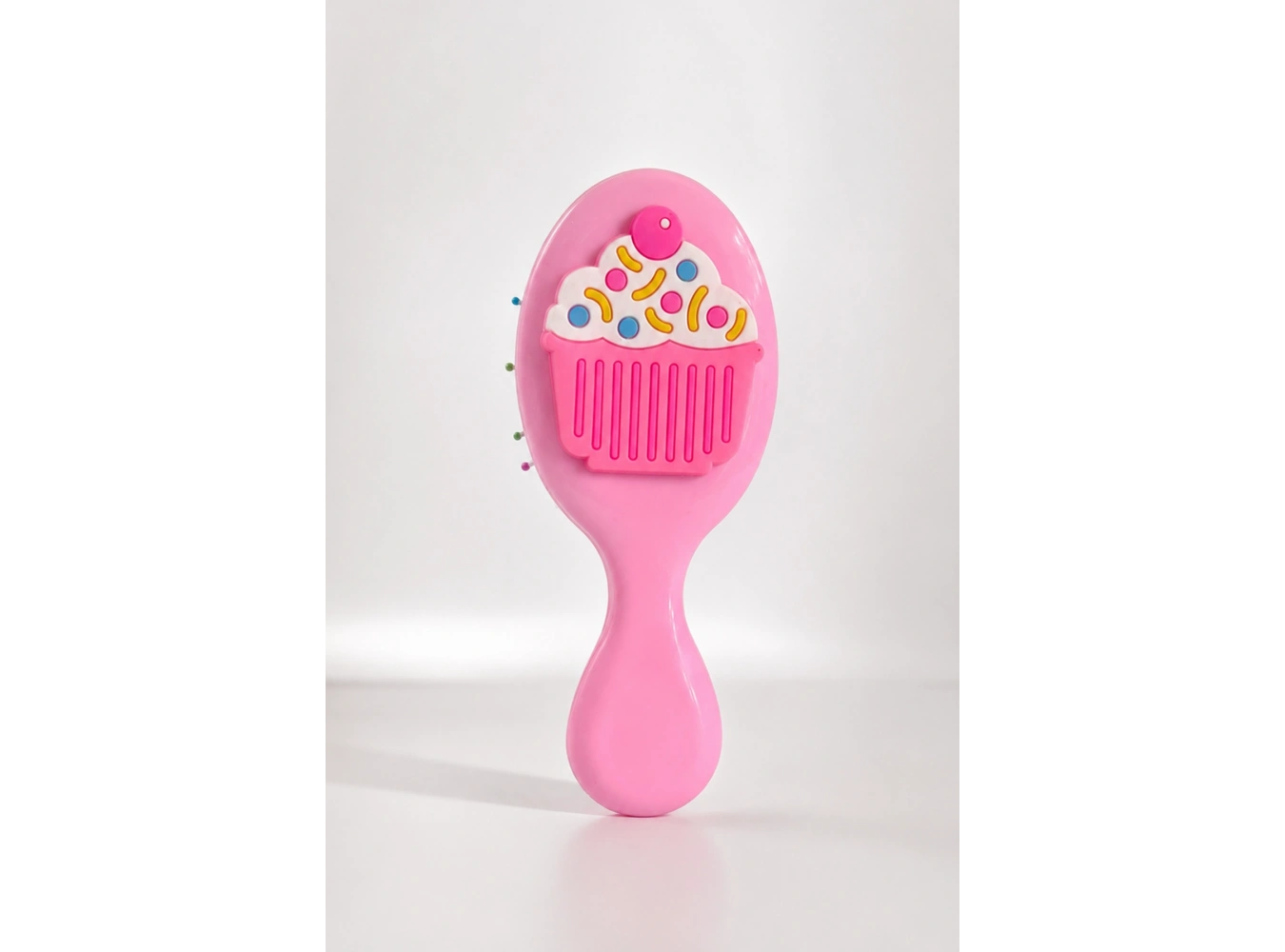 Pembe   Renk Cupcake Figürlü Çocuk Saç Tarama Fırçası/Tarak
