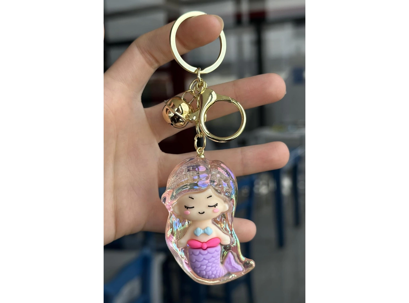 Pembe Renk Deniz Kızı Figürlü Anahtarlık