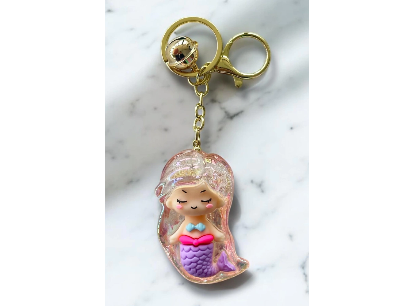 Pembe Renk Deniz Kızı Figürlü Anahtarlık