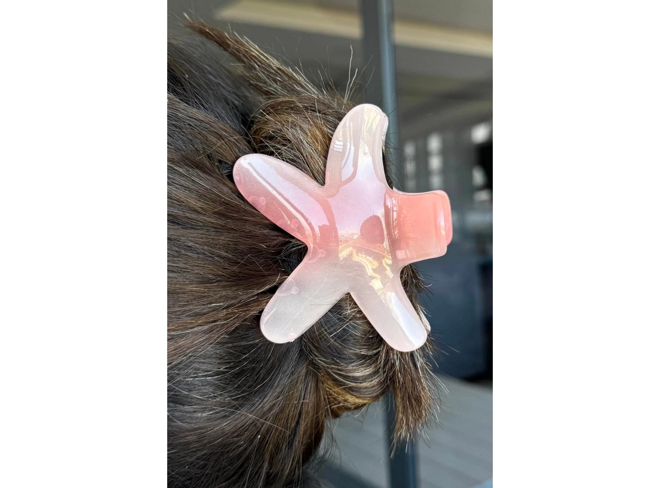 Pembe Renk Deniz Yıldızı Figürlü Mandal Toka