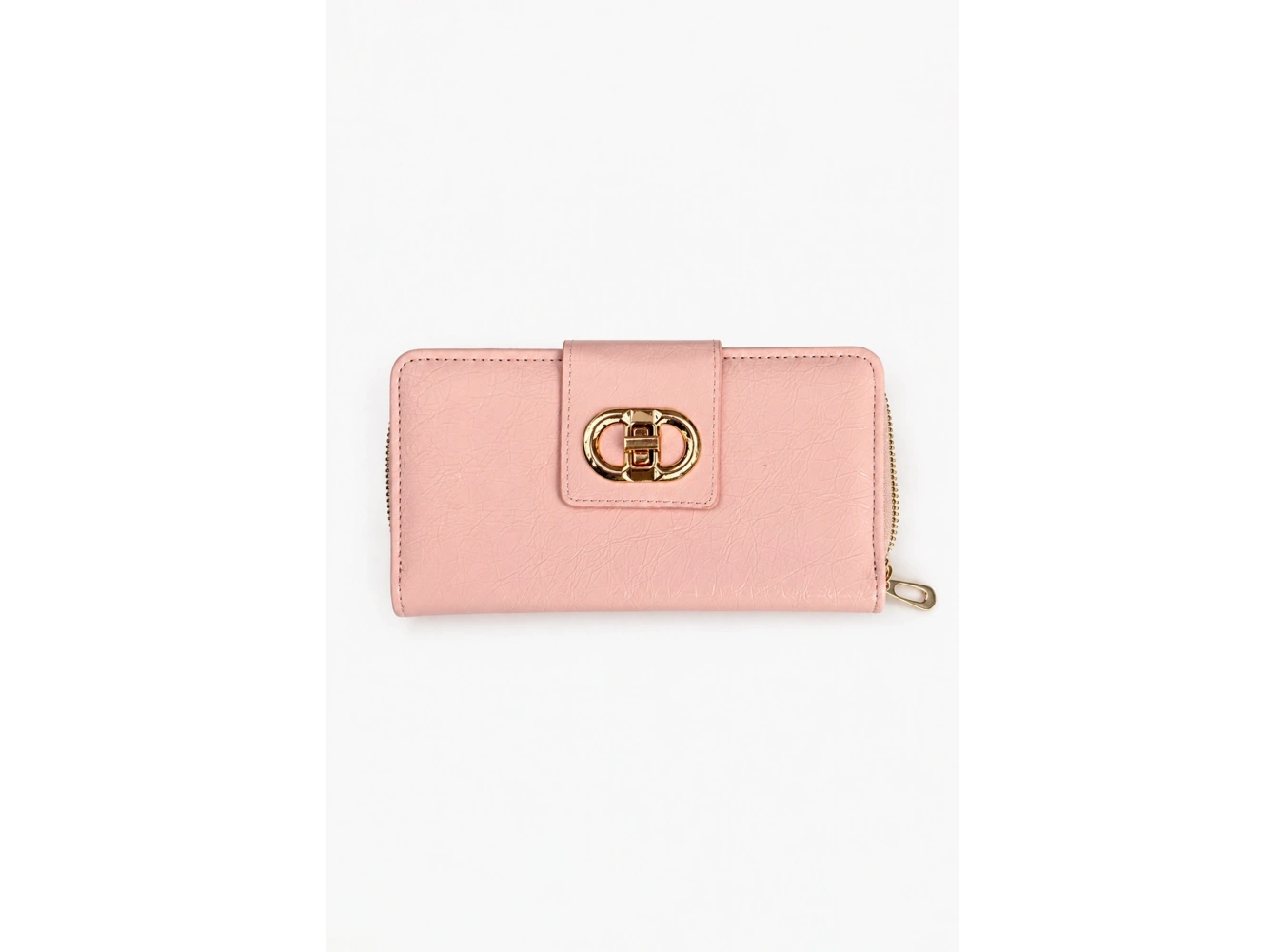 Pembe Renk Deri Kadın Cüzdan