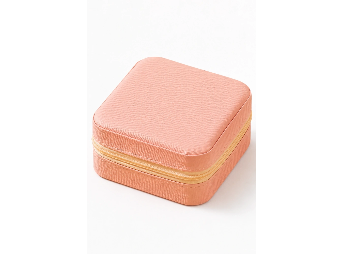 Pembe Renk Dokunmatik Işıklı Aynalı  Takı Organizeri