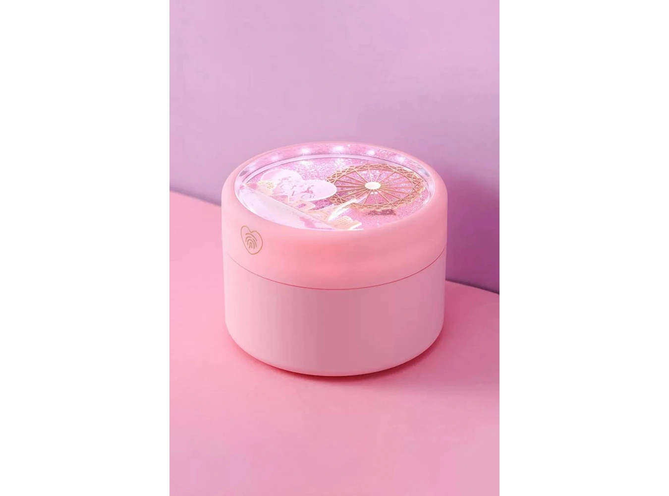 Pembe Renk Dokunmatik Işıklı Takı Organizeri