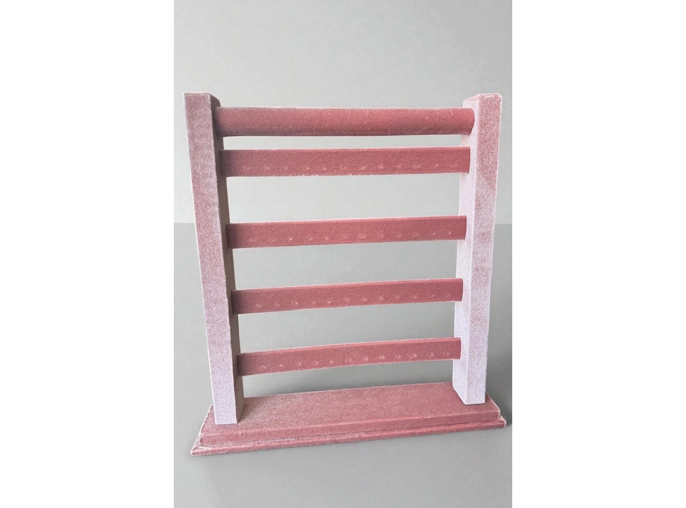 Pembe Renk Dört Katlı Küpe Düzenleyici / Organizer