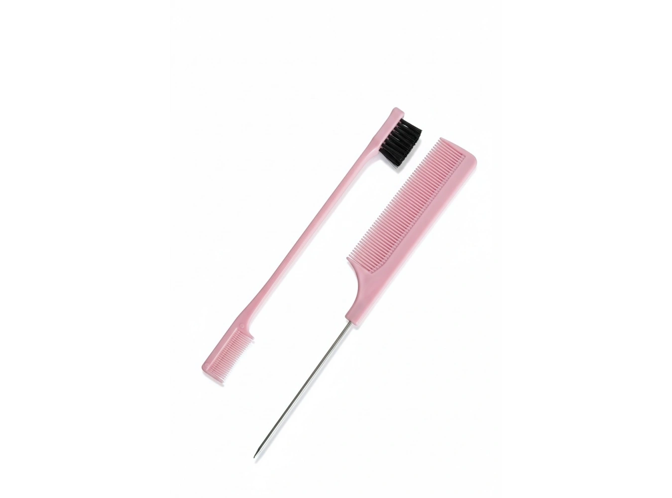 Pembe Renk İkili Saç Fırçası