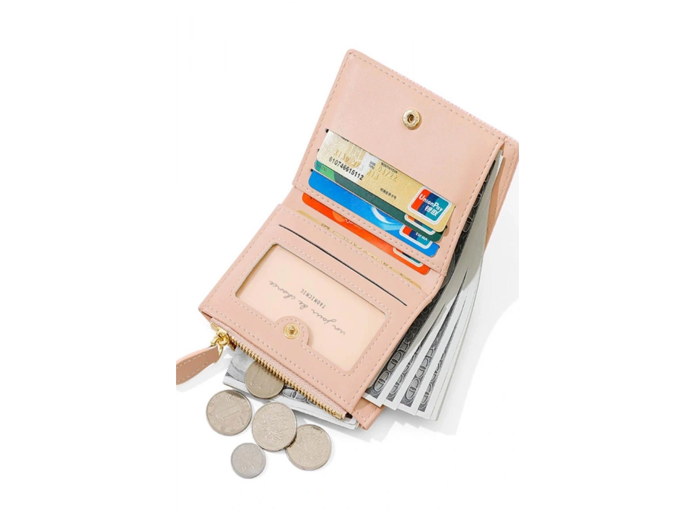Pembe Renk Kadın Cüzdan/ Kartlık