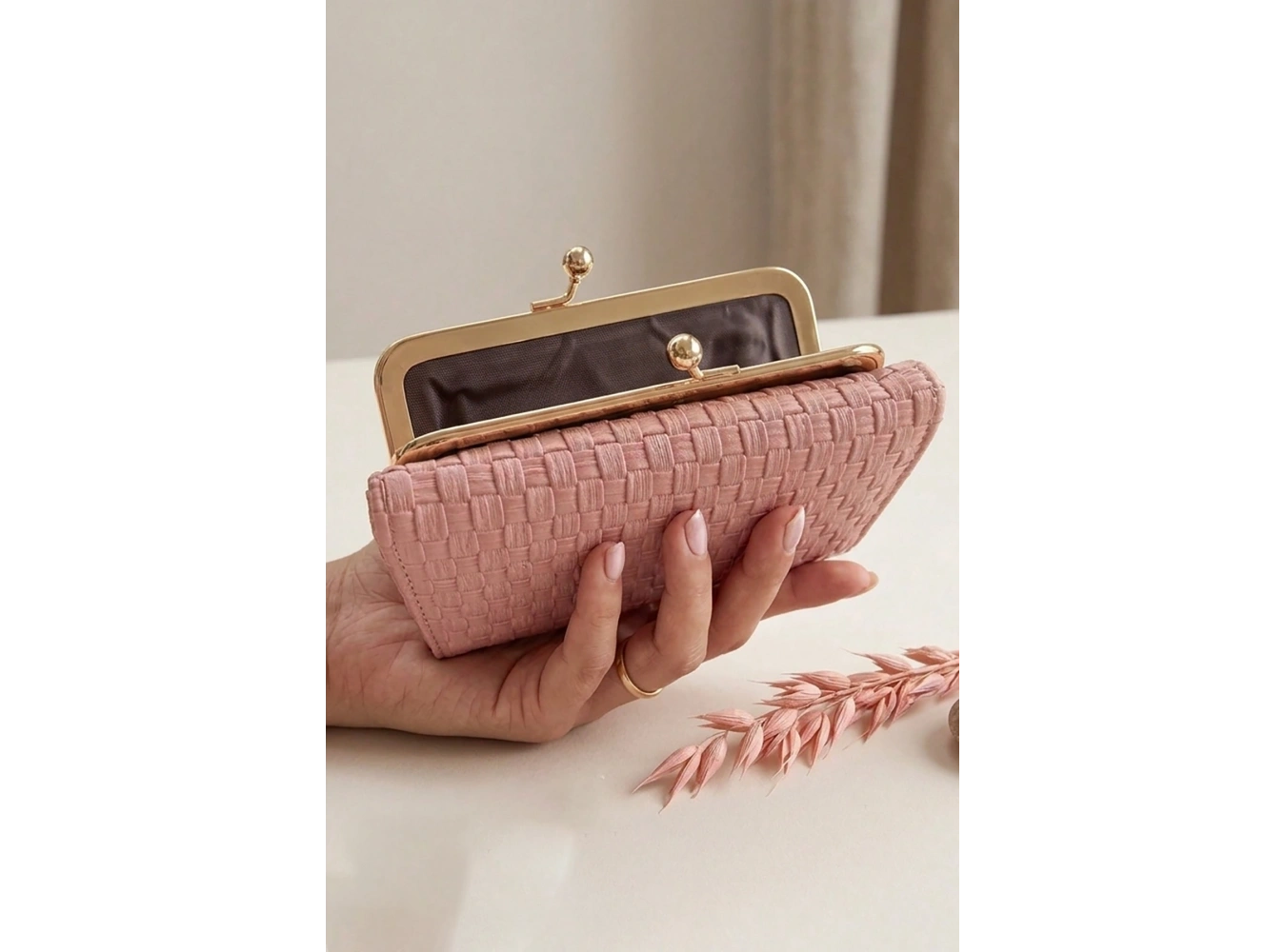 Pembe Renk Kadın Cüzdan/ Kartlık