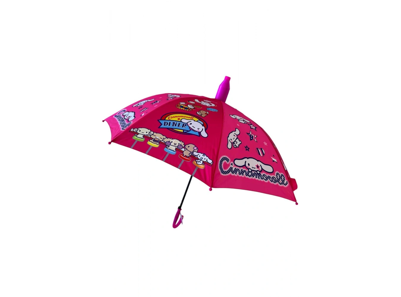 Pembe Renk Karışık Figürlü Kılıflı Çocuk Şemsiye