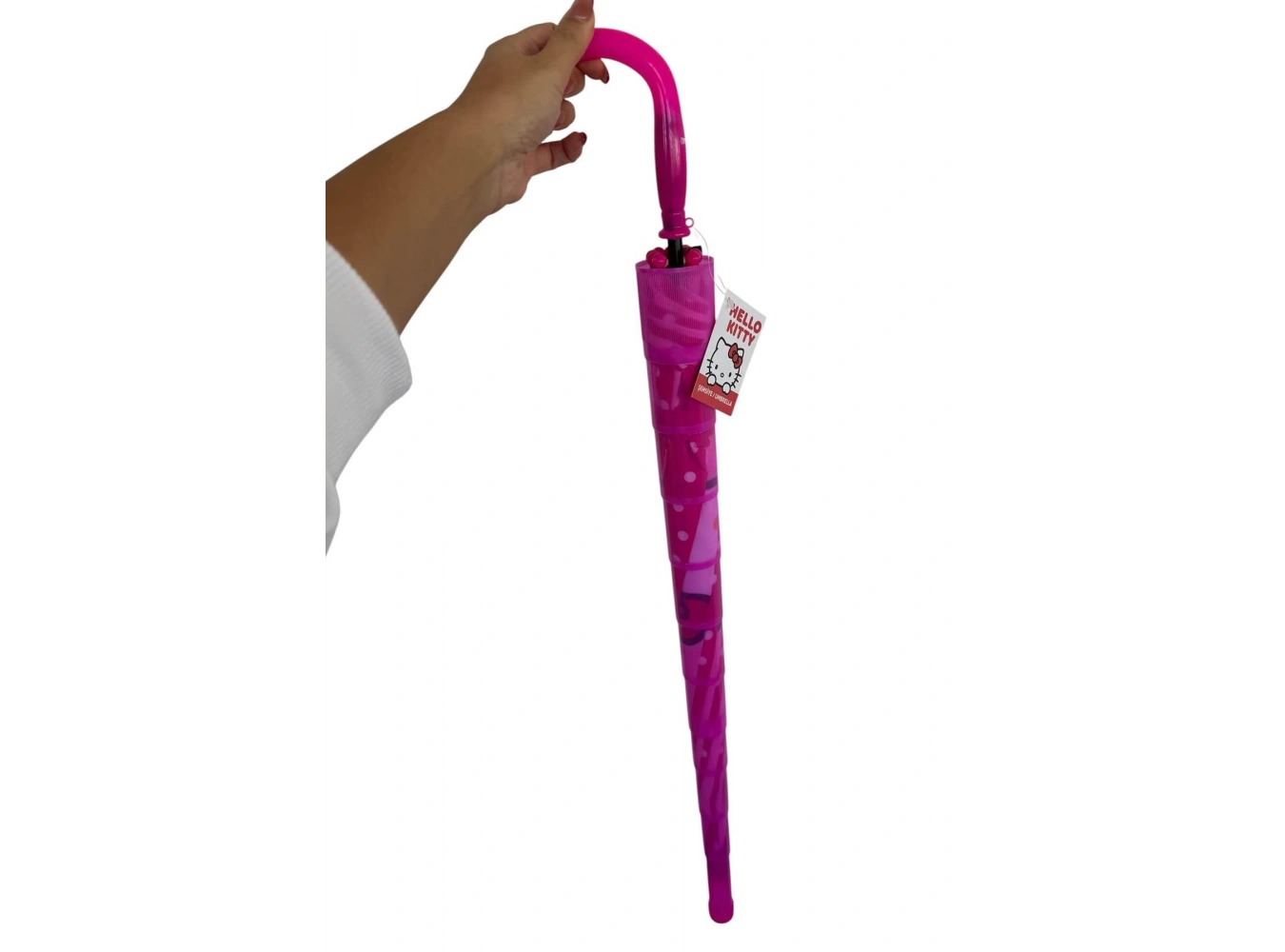 Pembe Renk Karışık Figürlü Kılıflı Çocuk Şemsiye