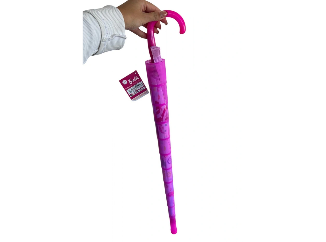 Pembe Renk Karışık Figürlü Kılıflı Çocuk Şemsiye