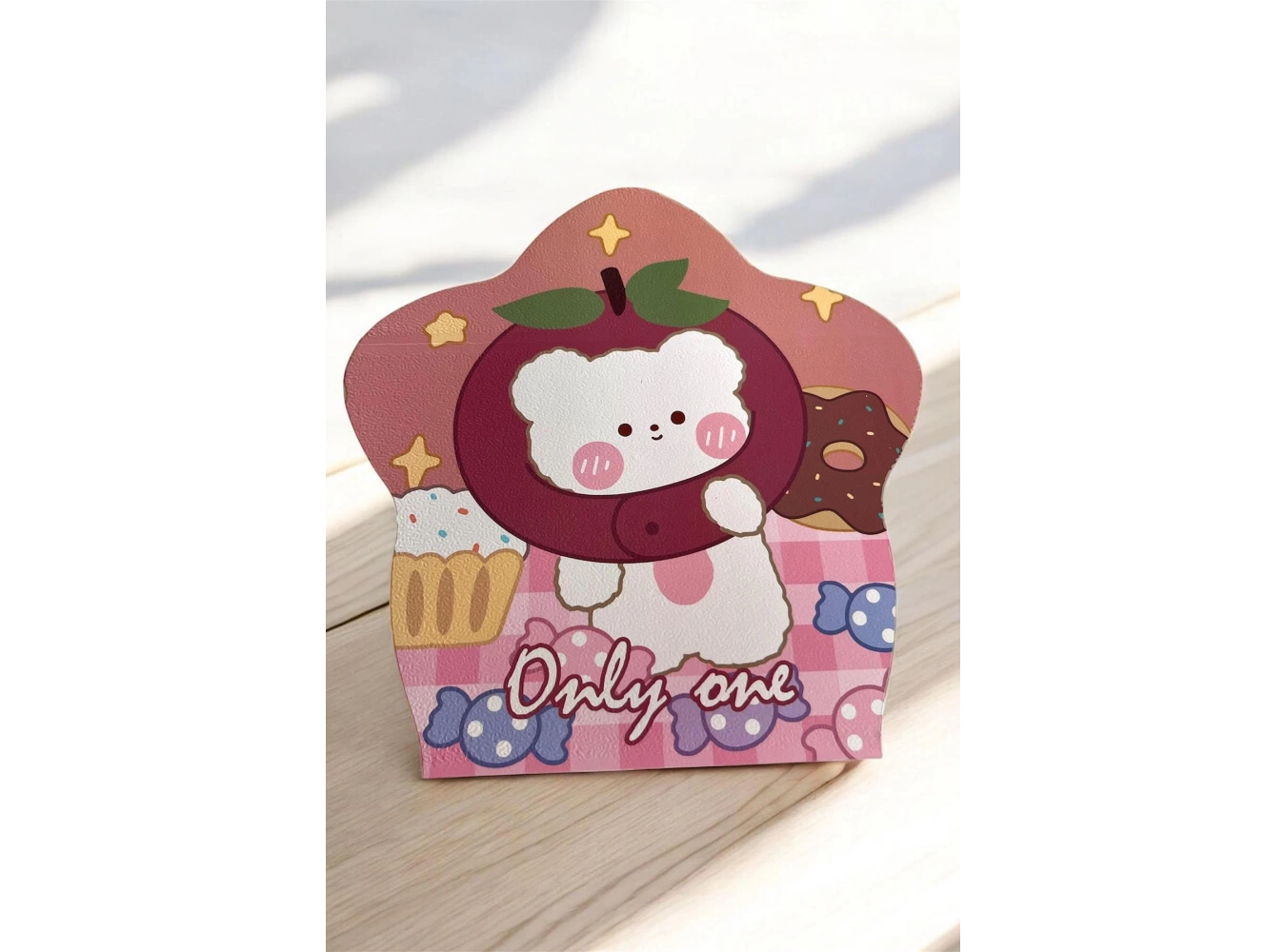 Pembe Renk Karışık Figürlü Masa Aynası