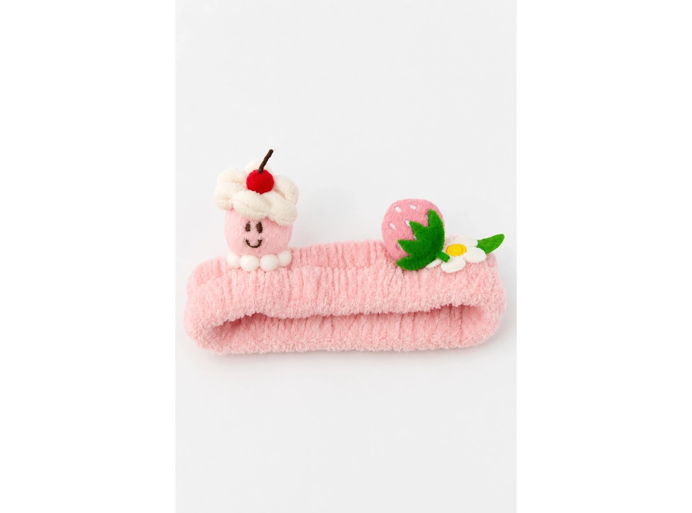 Pembe  Renk Karışık Figürlü Peluş Saç Bandı