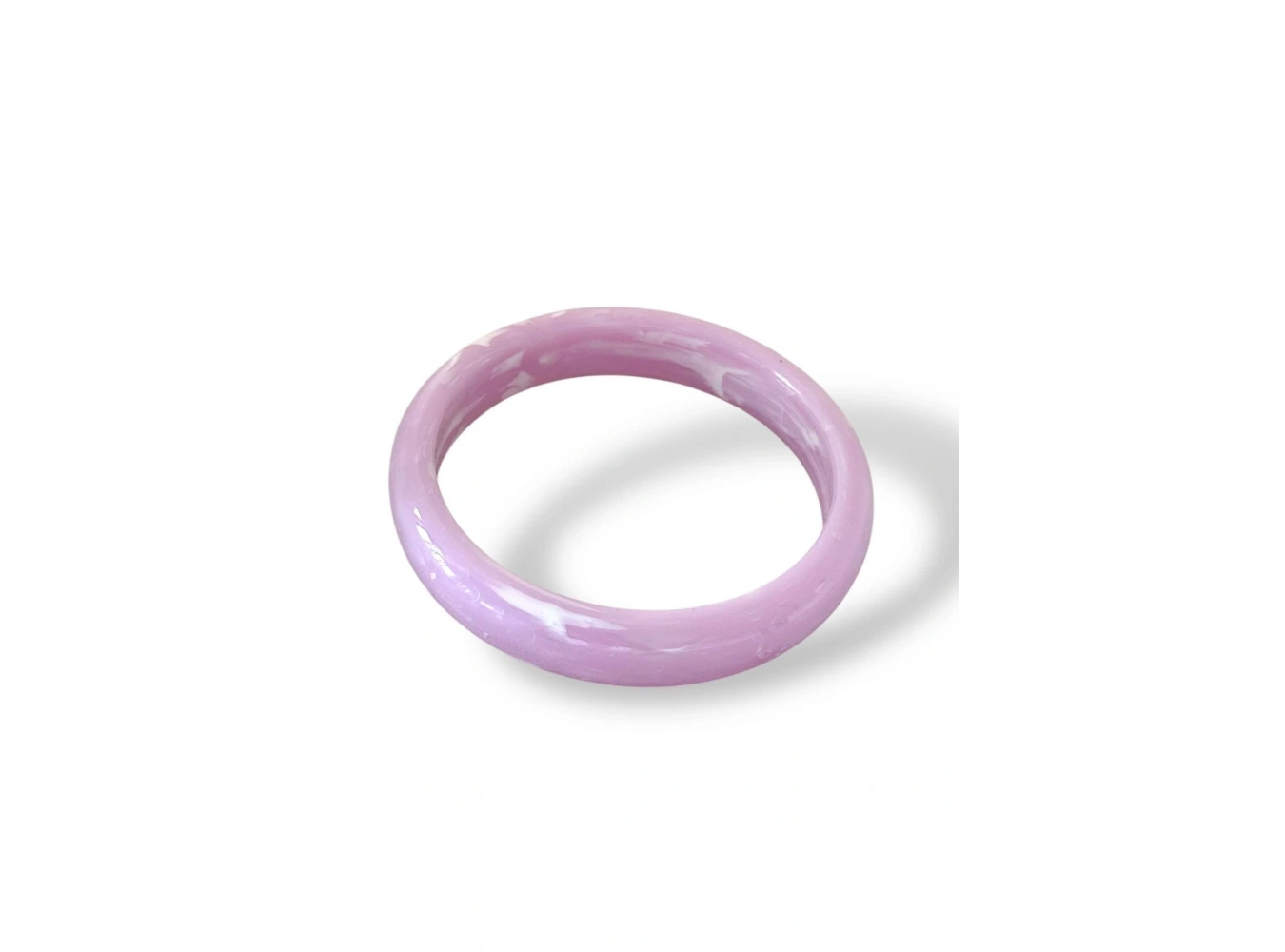 Pembe Renk Kemik Mika Bileklik