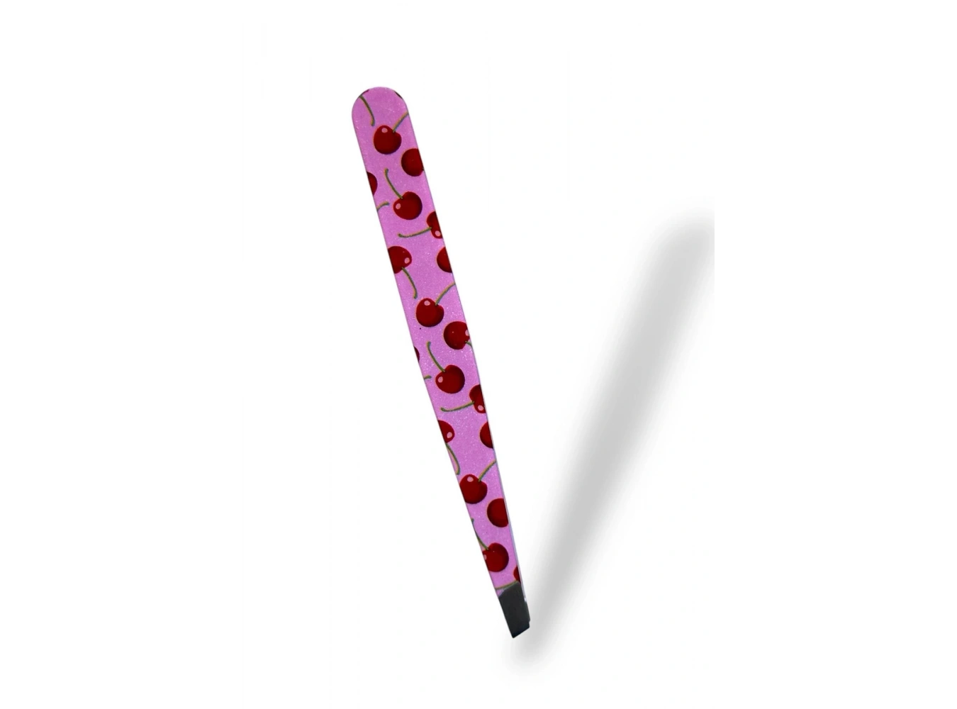 Pembe Renk Kiraz Desenli Çelik Cımbız