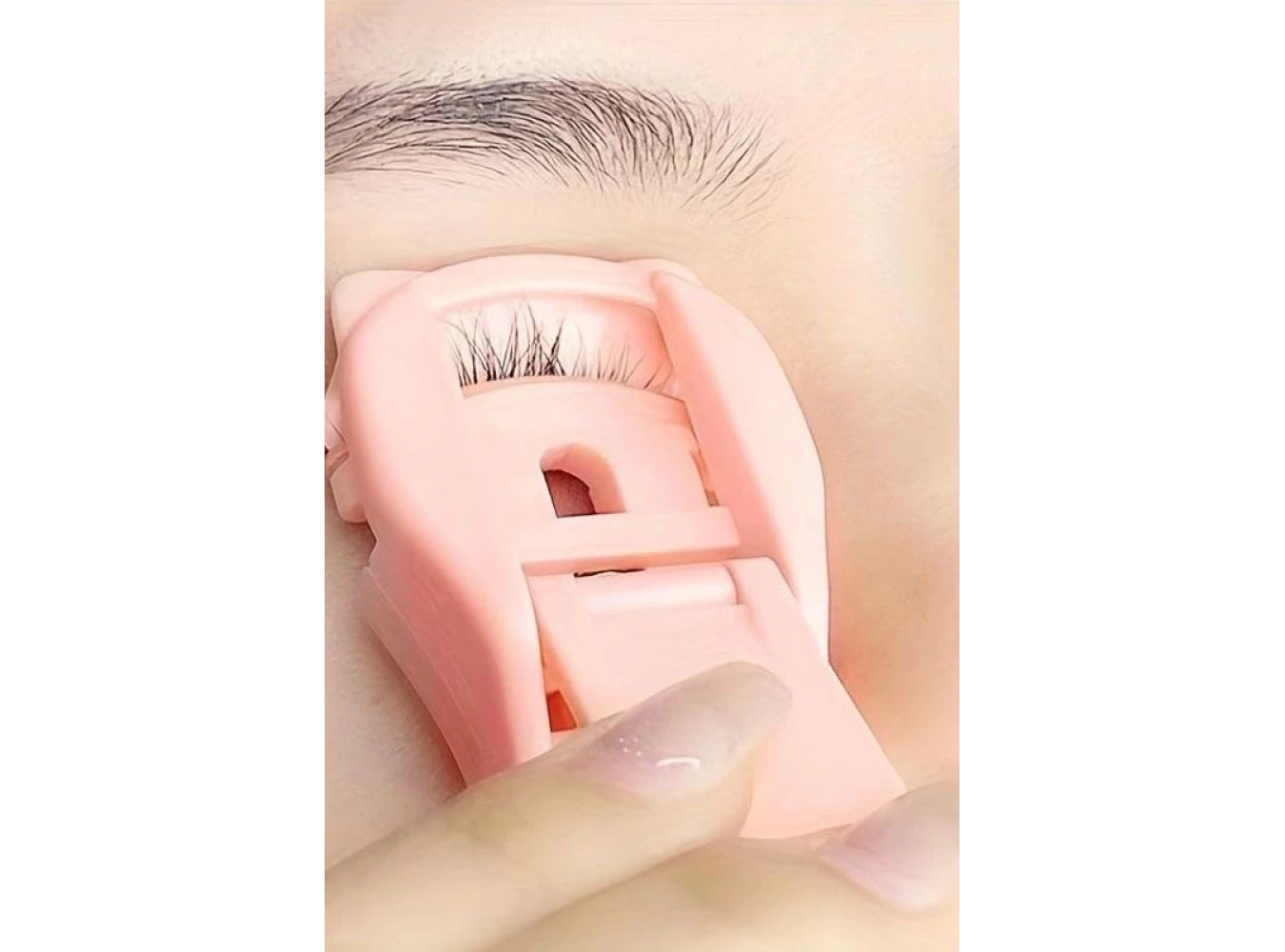 Pembe Renk Kirpik Kıvırıcı/ Kirpik Kıvırma Aparatı