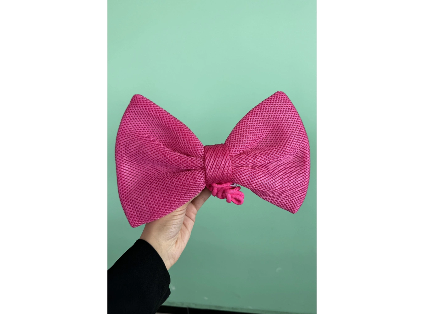 Pembe Renk Kurdele Detaylı İpli Telefon Askısı