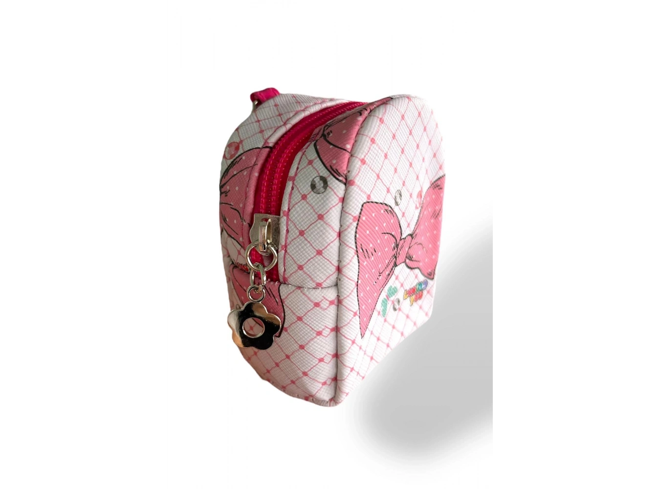 Pembe Renk Kurdele Figürlü Anahtarlık /Cüzdan