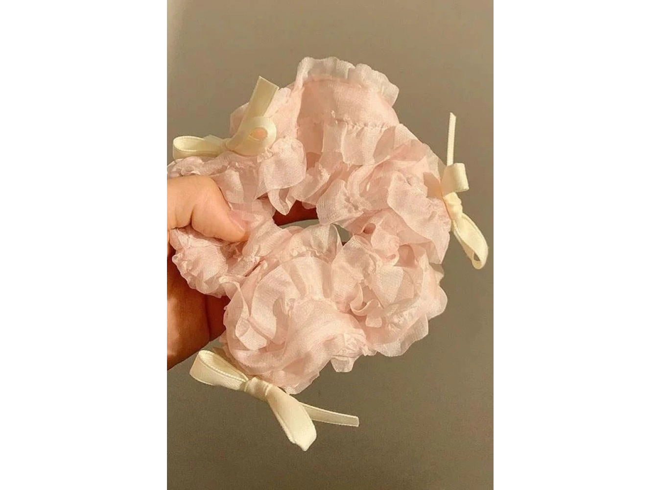 Pembe Renk Kurdele Figürlü Simit Toka