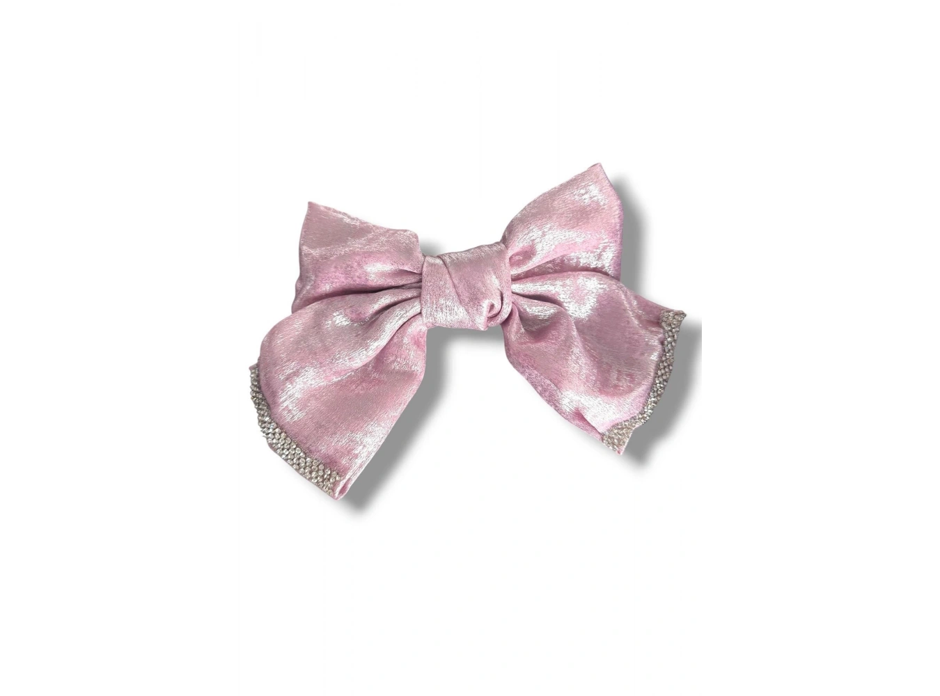 Pembe Renk Kurdele Figürlü Taş Detaylı Otomat Toka