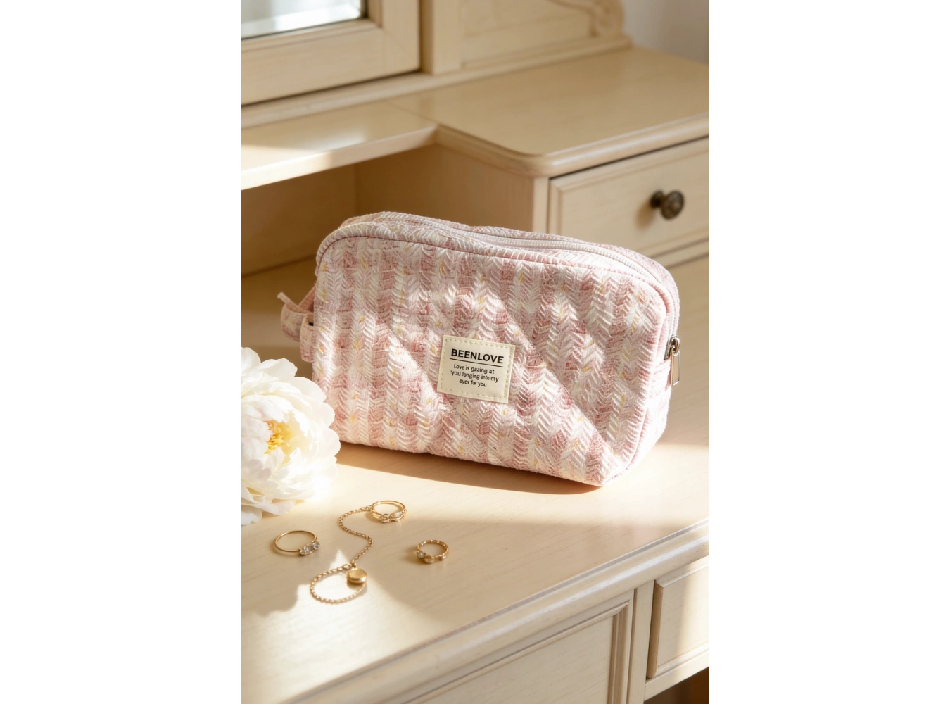 Pembe Renk Makyaj/Kozmetik Çantası