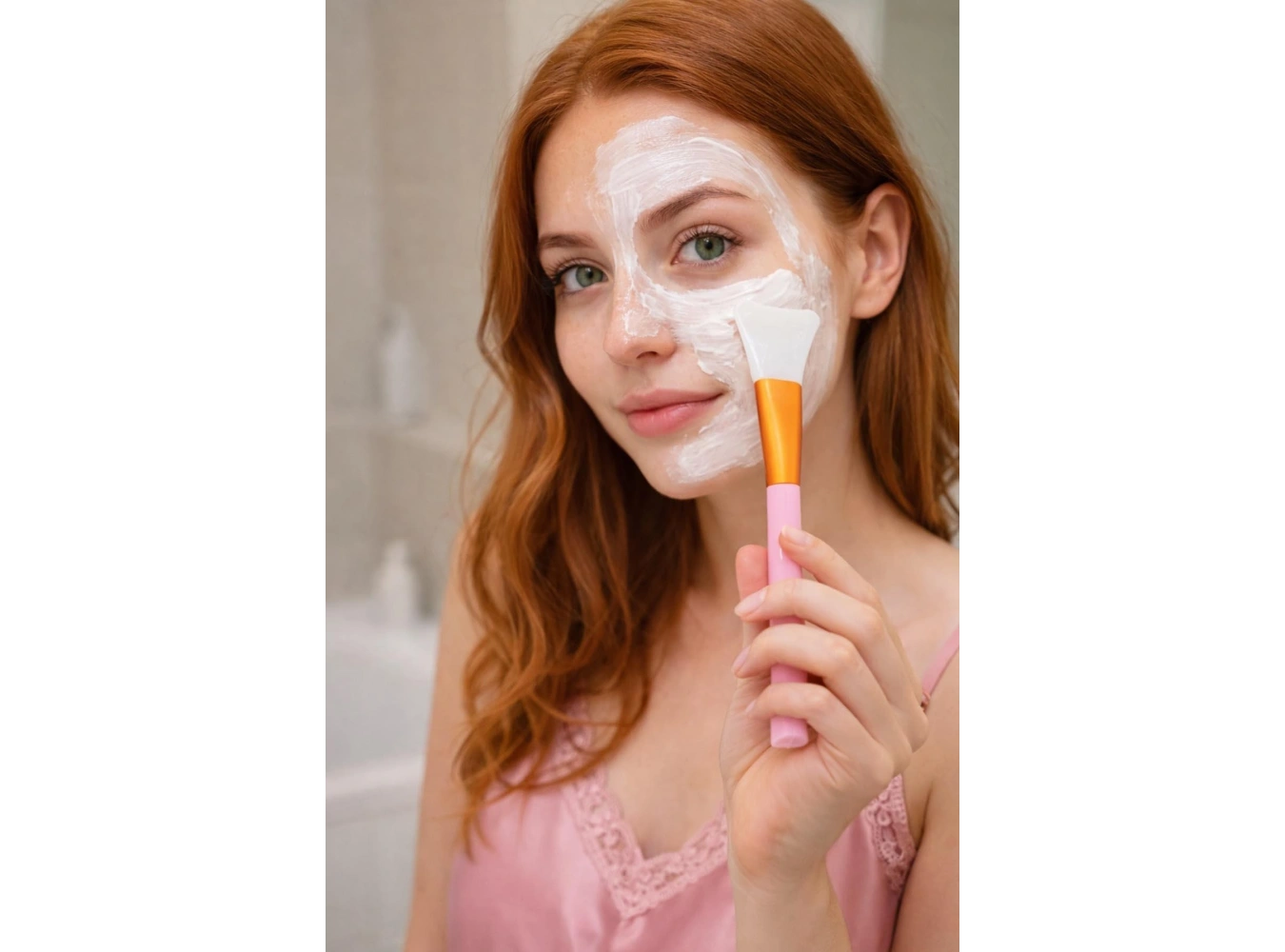 Pembe Renk Maske Fırçası