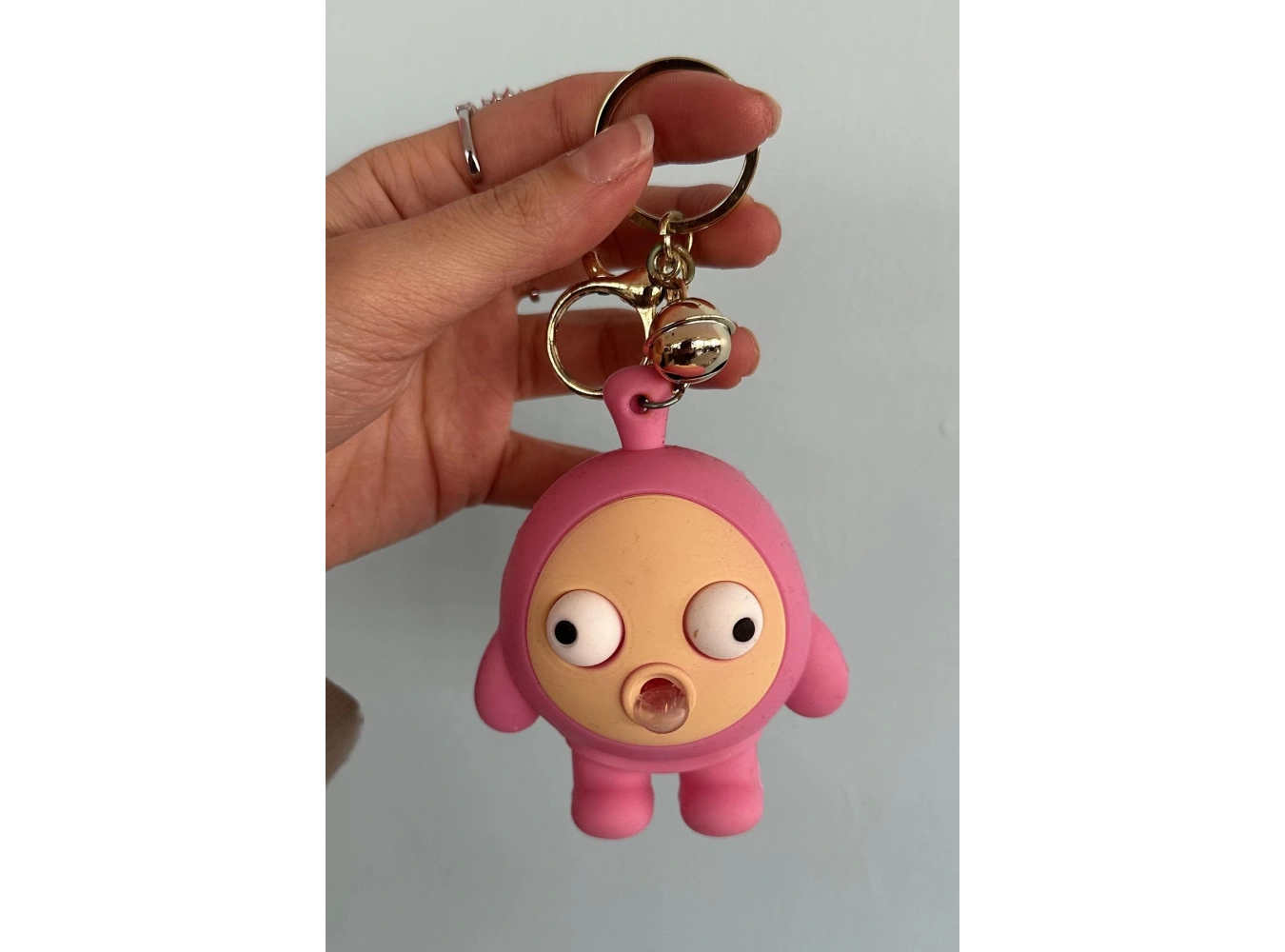 Pembe Renk Oyuncak Figürlü Anahtarlık