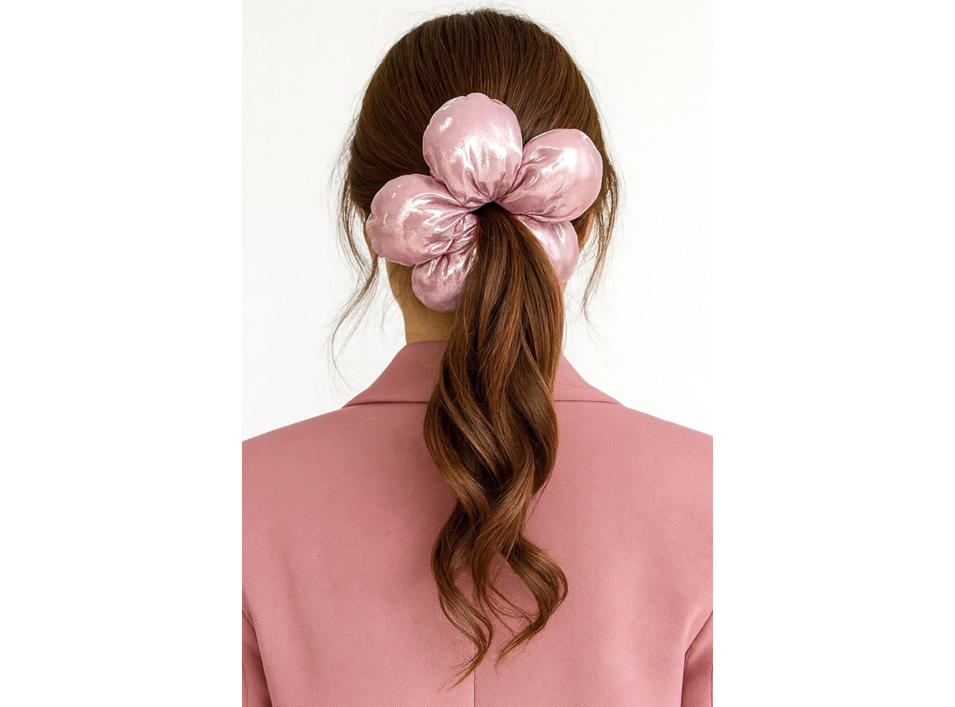 Pembe Renk Papatya Figürlü Simit Toka