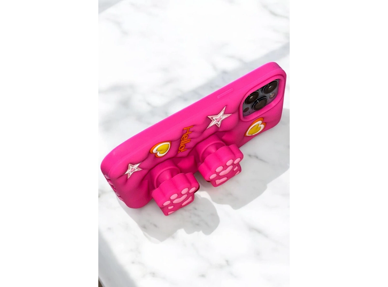 Pembe Renk Pati Figürlü 13 Pro Max Telefon Kılıfı