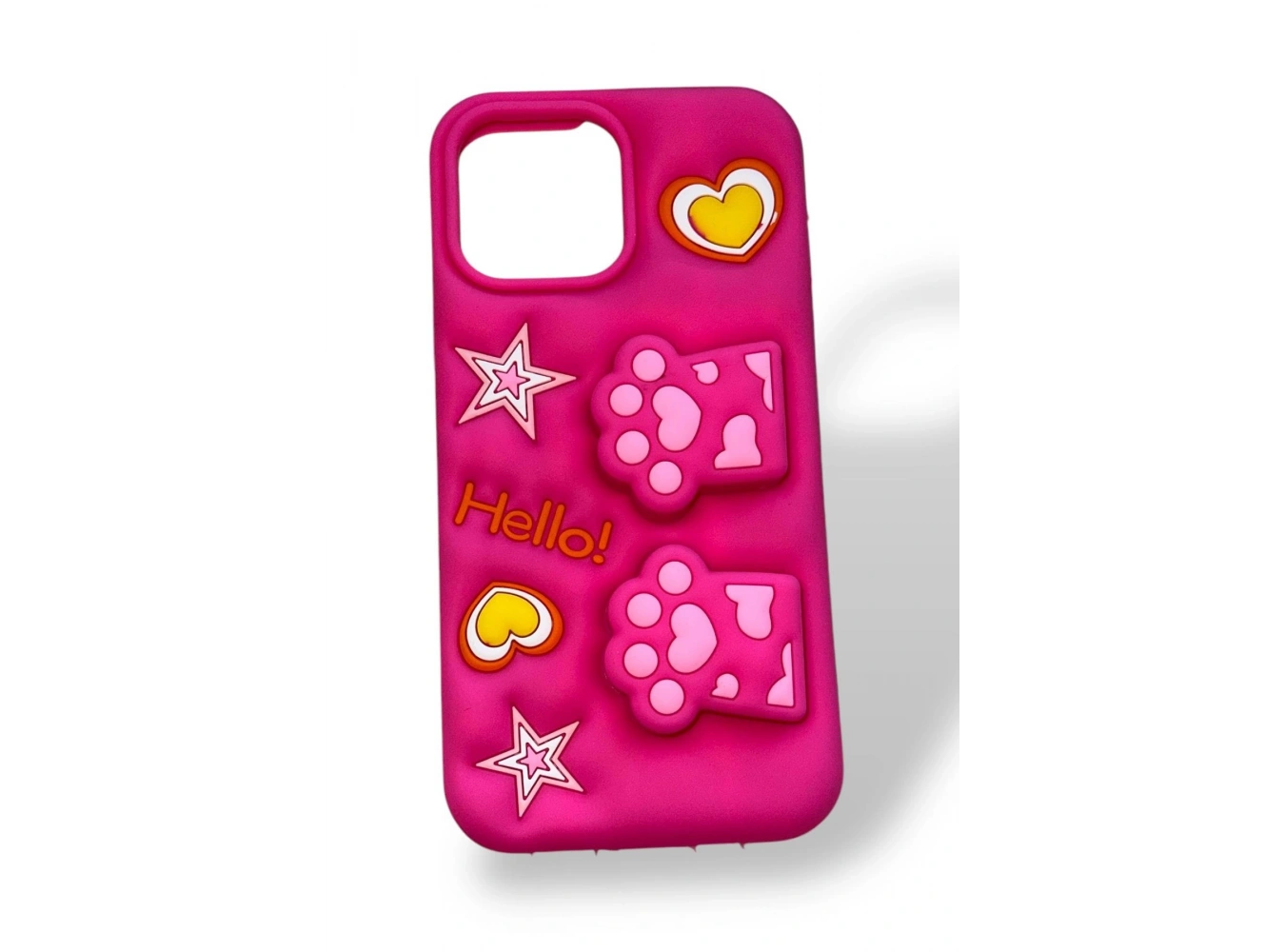 Pembe Renk Pati Figürlü 13 Pro Max Telefon Kılıfı