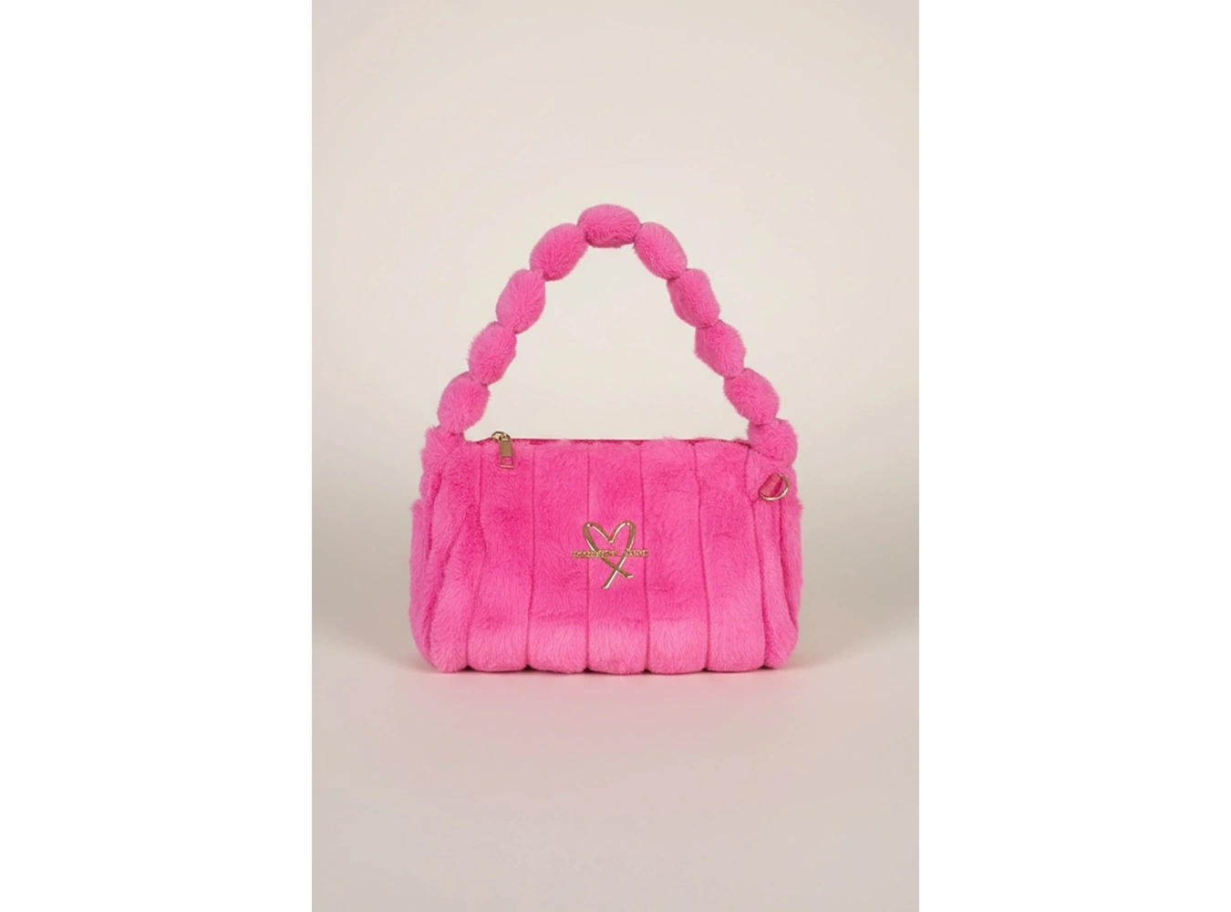 Pembe Renk Peluş Makyaj Çantası