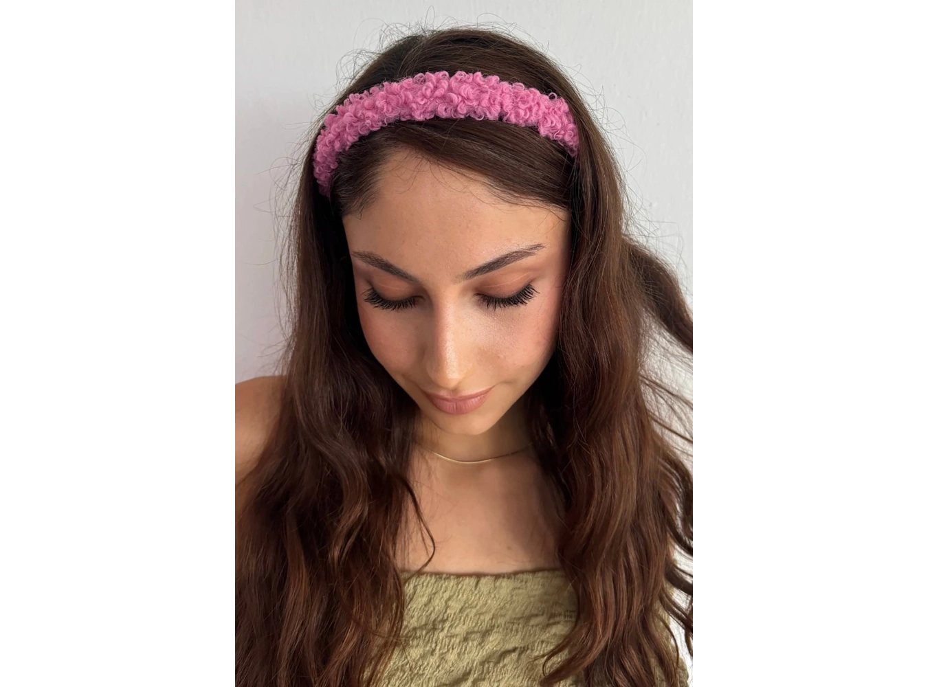 Pembe Renk Peluş Taç