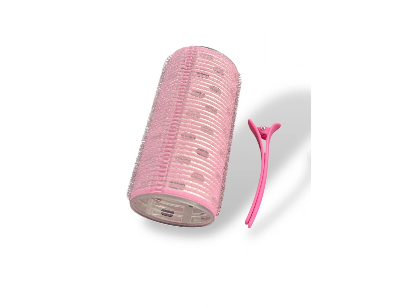 Pembe Renk Pens Ve Cırtlı/ Yapışkanlı Saç Bigudisi /Orta Boy